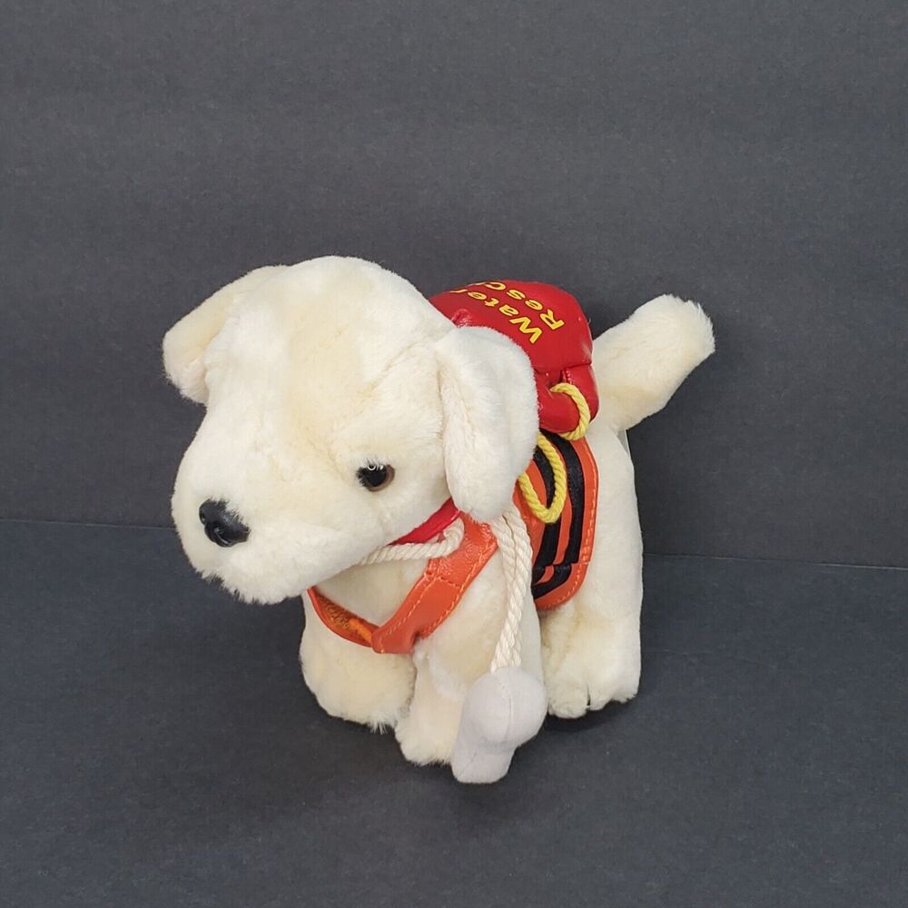 Animal Alley Toys‎ R Us Water Rescue Dog Plush Cream Labrador Retriever 6 inch